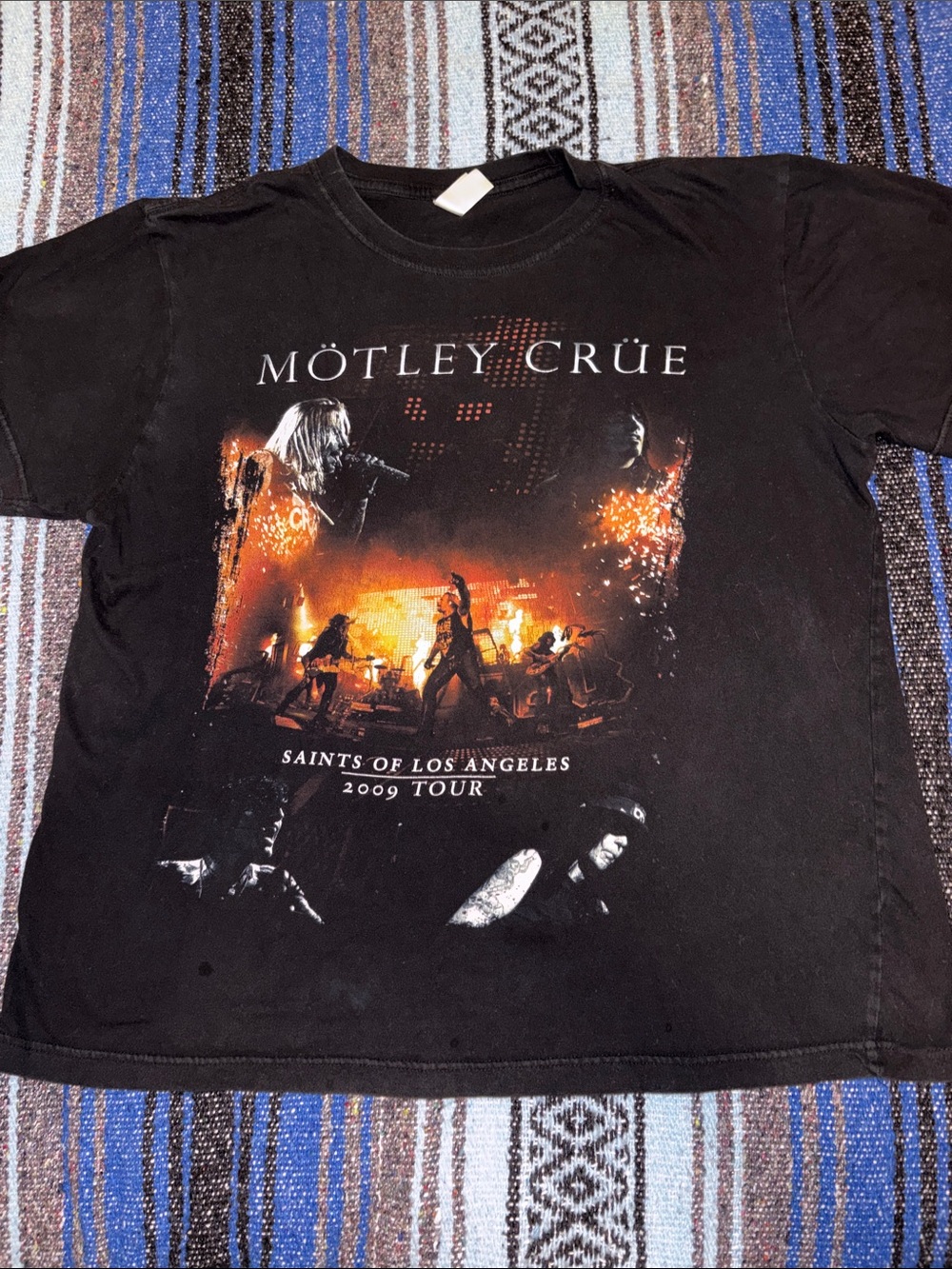 Motley Crue 2009 Saints of Los Angeles Tour Concert Tee Shirt
